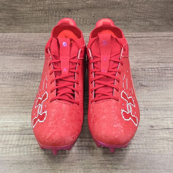 Under Armour Blur Smoke Suede 2.0 MC Men's 15 Red Football Cleats (3027978-600) - Picture 2 of 9